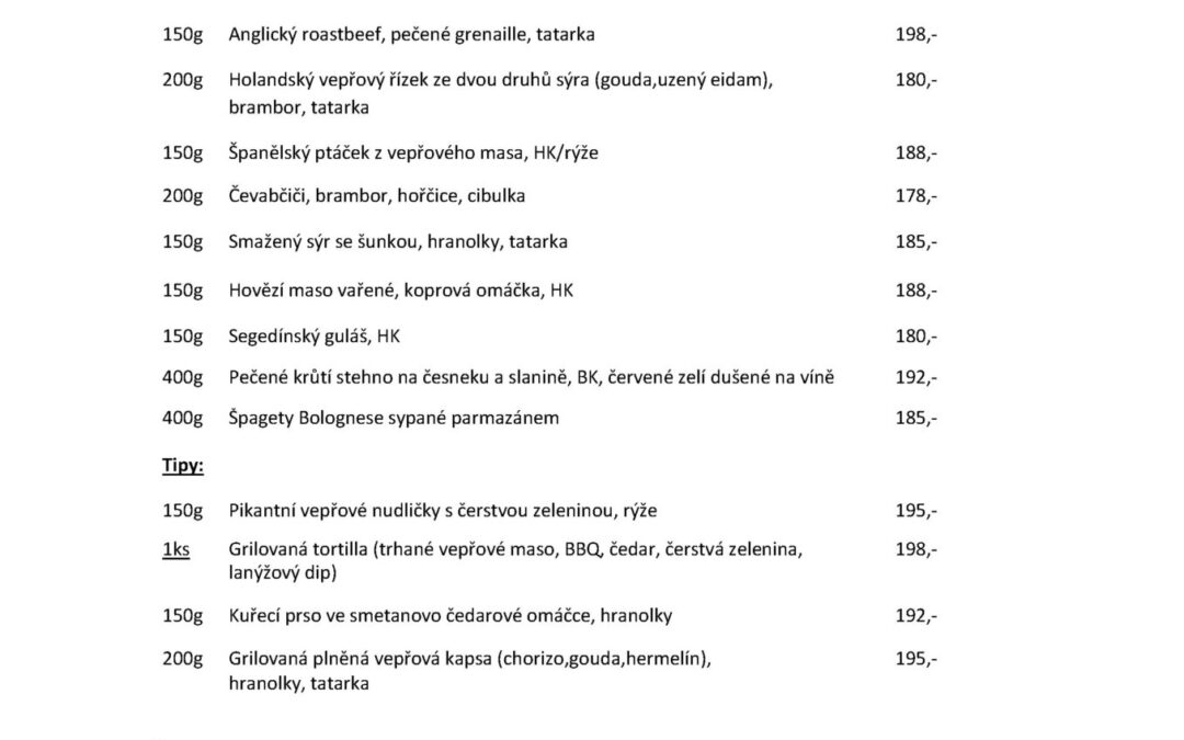 Denní menu