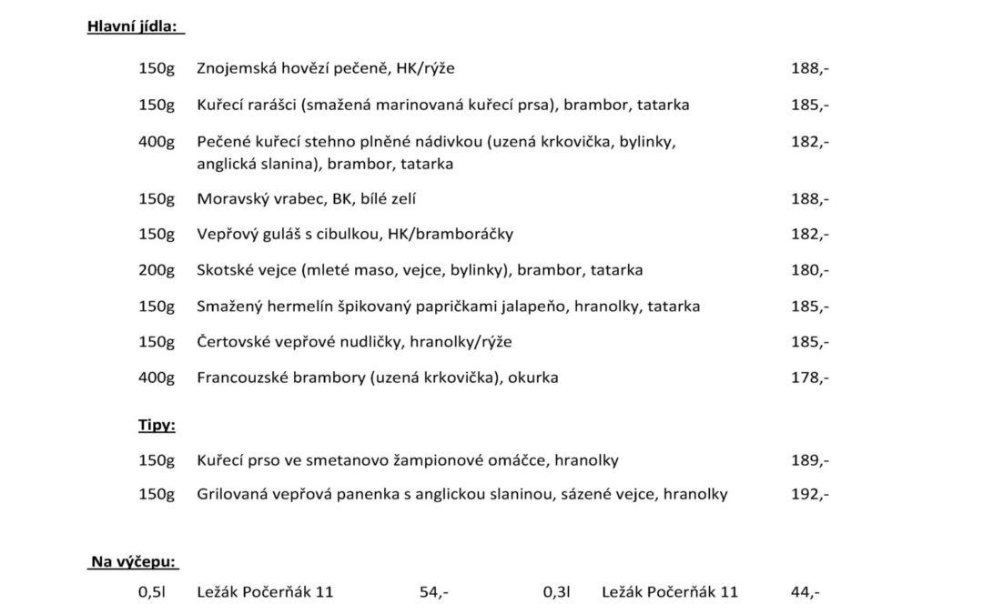 Denní menu