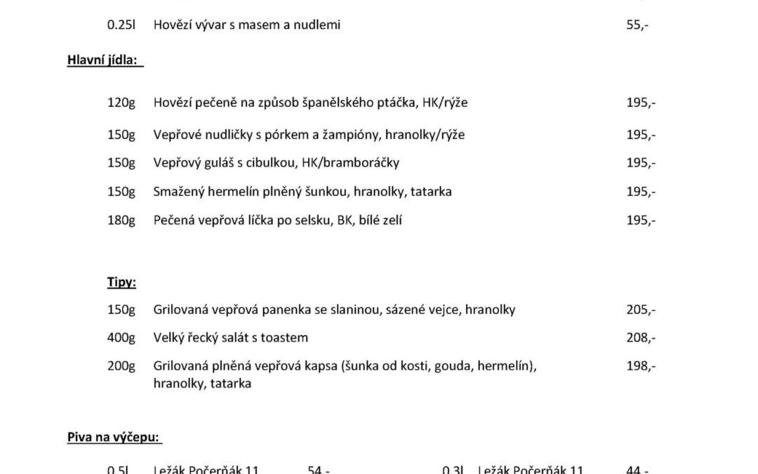 Denní menu