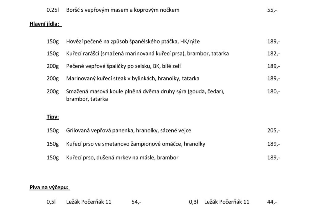 Denní menu